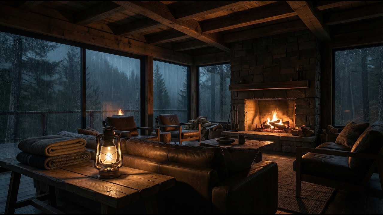 Reset Your Mind with Cozy Rain Studying at Night 🌙🧠