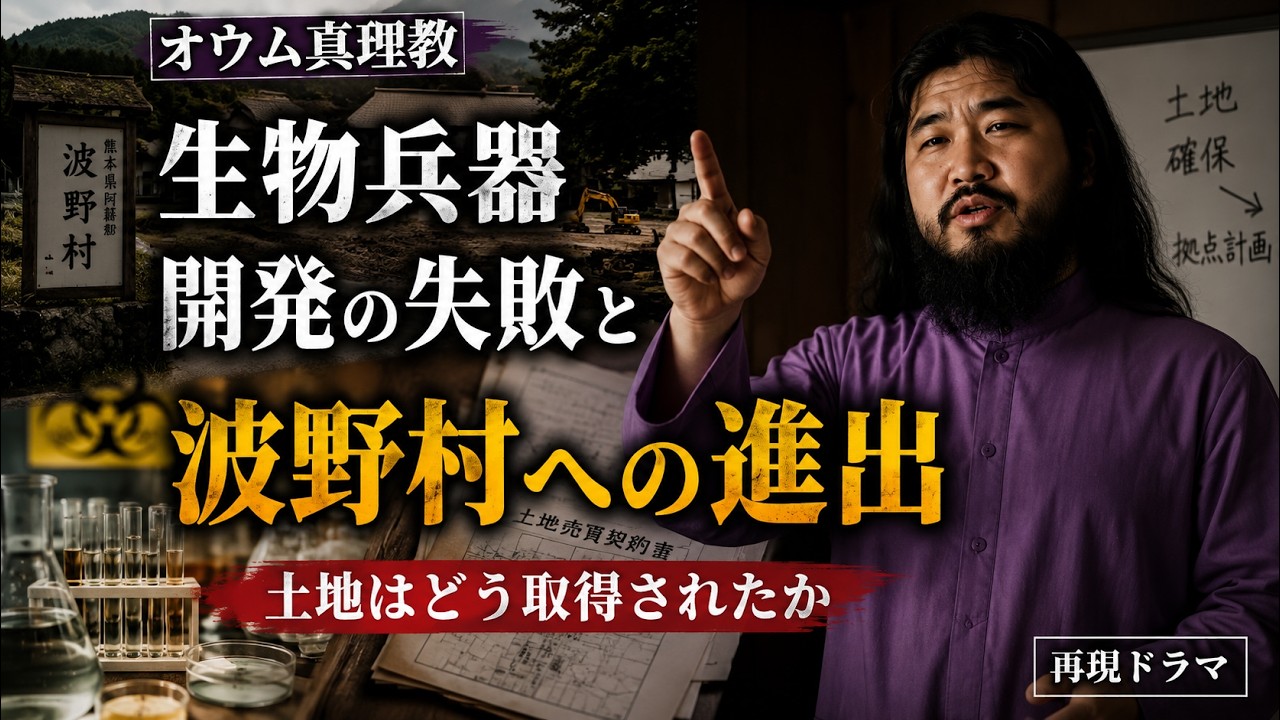 【再現ドラマ】オウム vs 熊本県 ── 波野村侵攻と母の涙｜第22話  【オウム真理教】