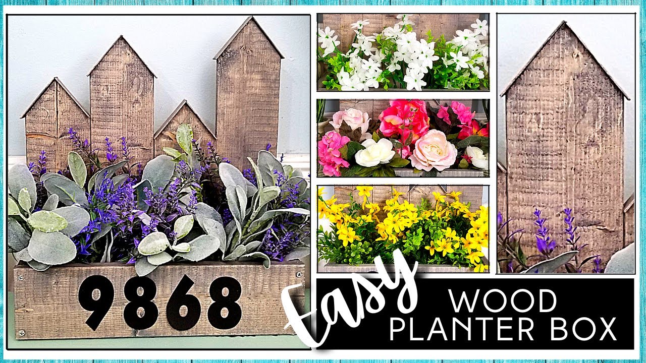 DIY SOLID WOOD Planter Box | Front Porch Decor | Indoor & Outdoor | Easy DIY Tutorial *Requested*