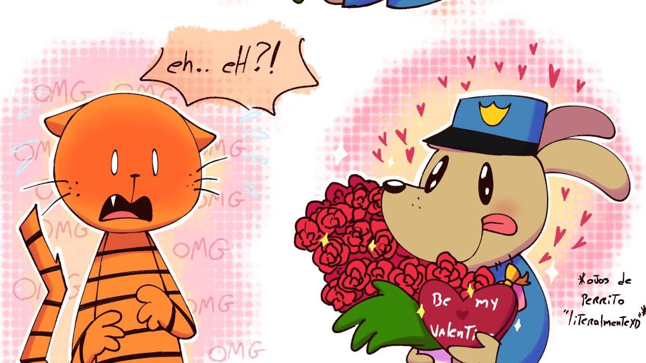 DOGMAN le da un regalo a petey  por san valentin y un beso /comic fandub/ dogman