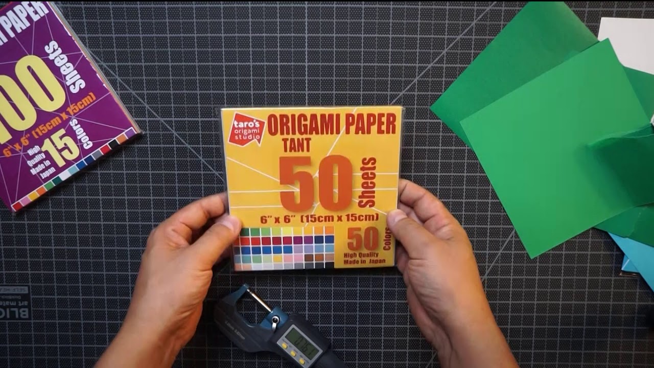 Taro's Origami Paper Comparison: Kami, Duo Kami, Tant and Washi