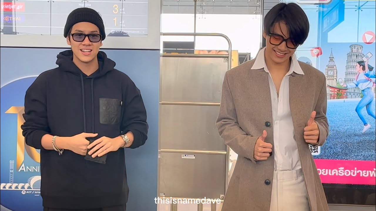 [Fancam] 20230309 OhmNanon at Suvarnabhumi Airport 