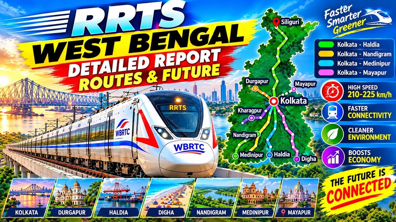 West Bengal RRTS: 4 New Corridors, Routes & Complete Detailed Report | Kolkata RRTS 2026