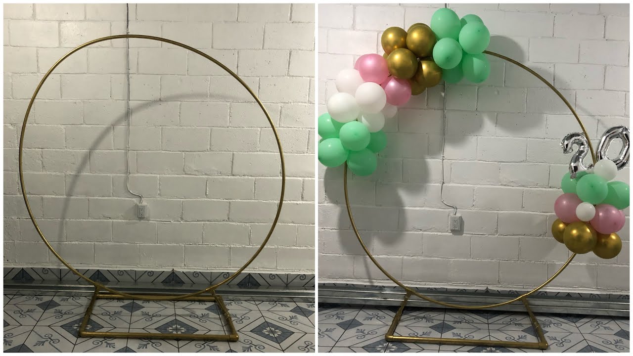 ✅ ESTRUCTURA DE ARO PARA GLOBOS | ✅ BASE CIRCULAR PARA GLOBOS | COMO HACER UN ARO DE PVC ✅