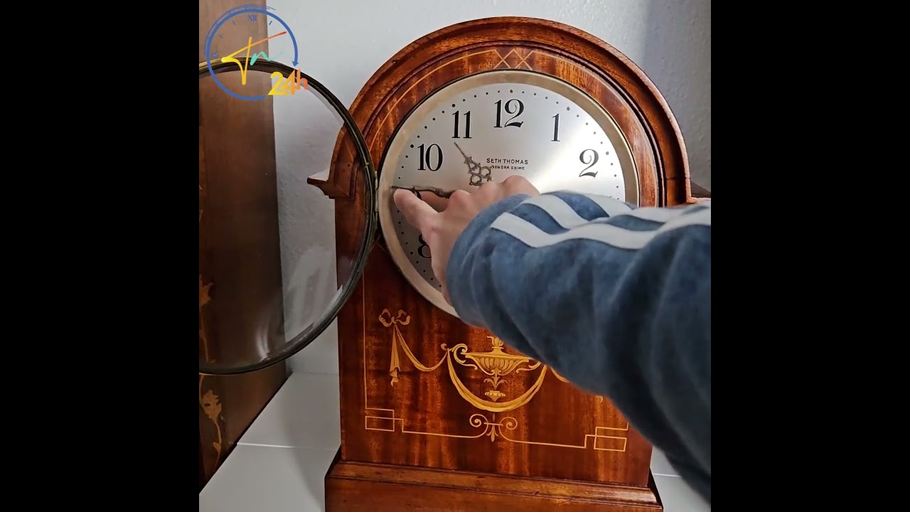 1910s Seth Thomas Sonora Chimes 8 Bells Mantel Clock