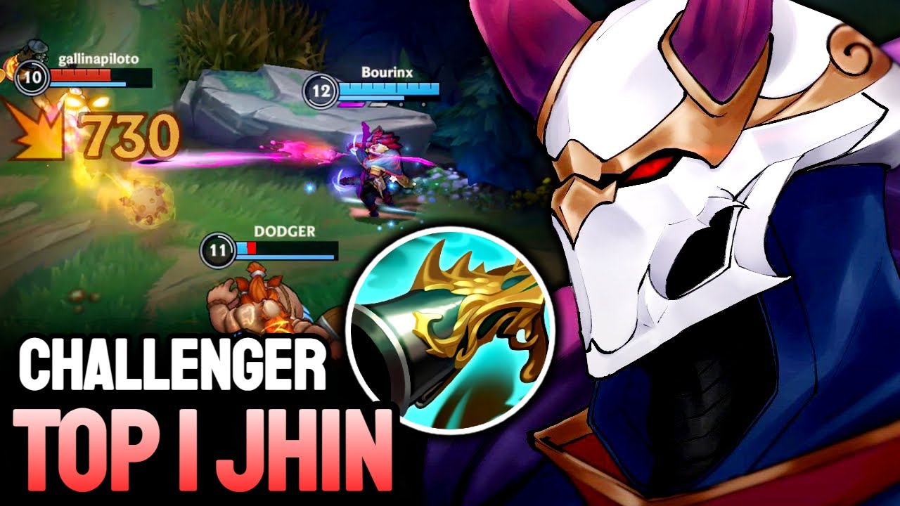 WILD RIFT JHIN - TOP 1 JHIN GAMEPLAY - CHALLENGER RANKED
