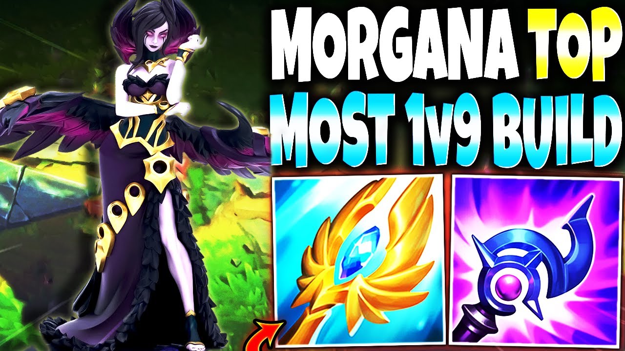 I made an Entire TEAM to focus my MORGANA Season 13 Build just to 1v9 🔥 LoL Top Morgana s13 Gameplay
