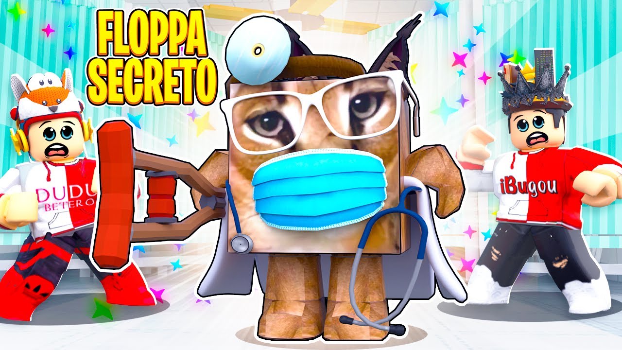 Descobri o Floppa SECRETO Cientista Maluco no Roblox😅