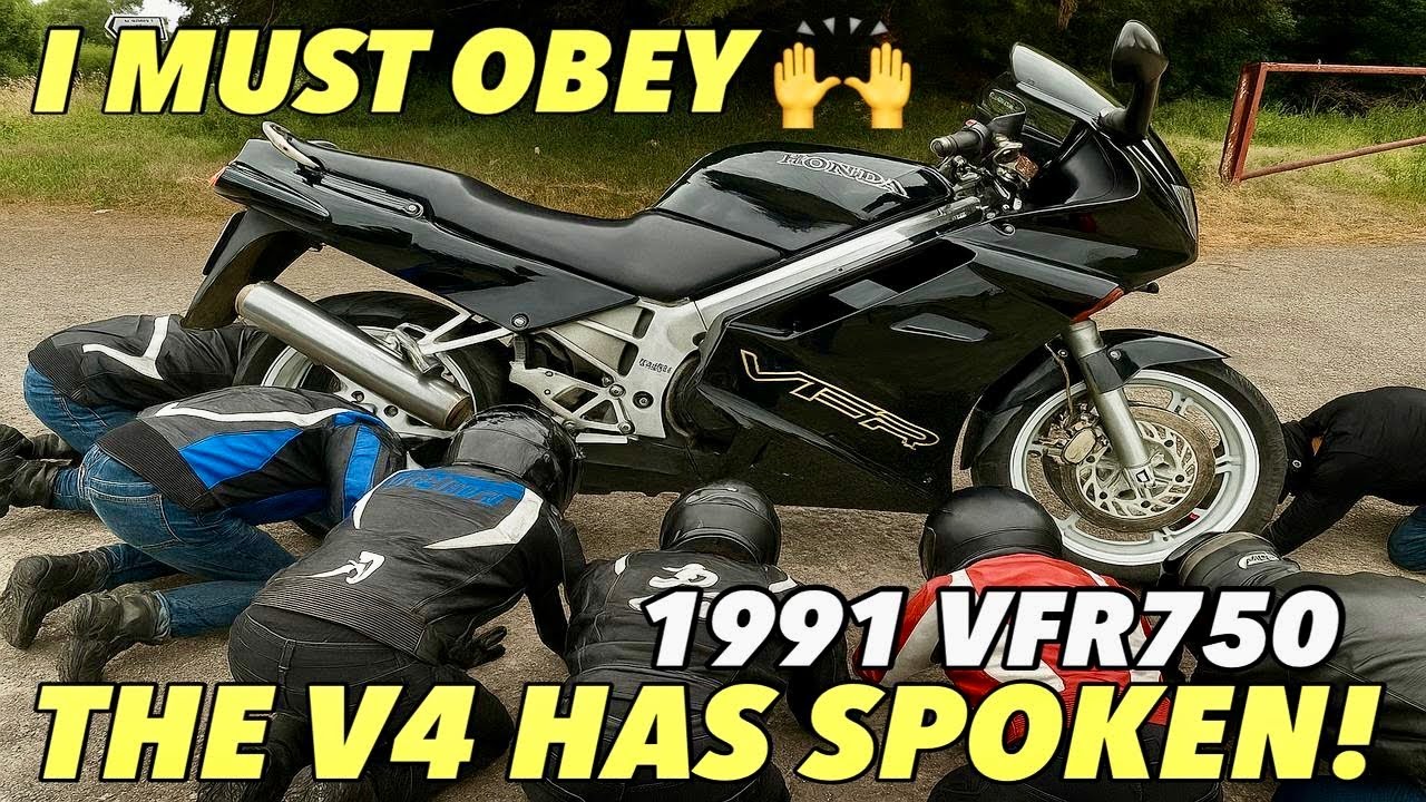 Honda VFR750 - The V4 has Spoken - I must Obey 🙌  - The Bike that chooses me every time #vfr750
