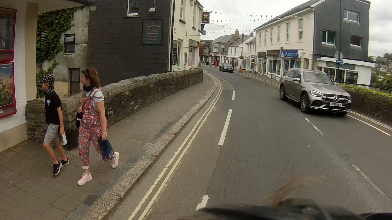 A Cycle Ride Through Wadebridge in Cornwall