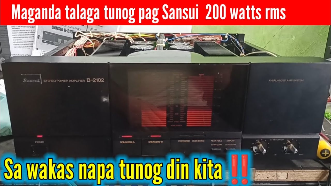 Sansui B2102 Stereo integrated amplifier ‼️full repair and restoration Part 2