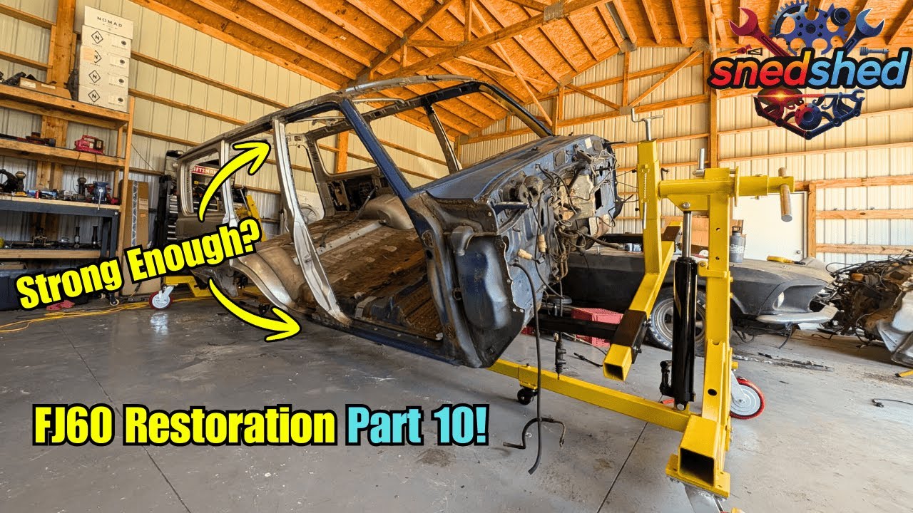 Can a Welded FJ60 Survive the Rotisserie Test? 1986 Toyota Land Cruiser Restoration Part 10!