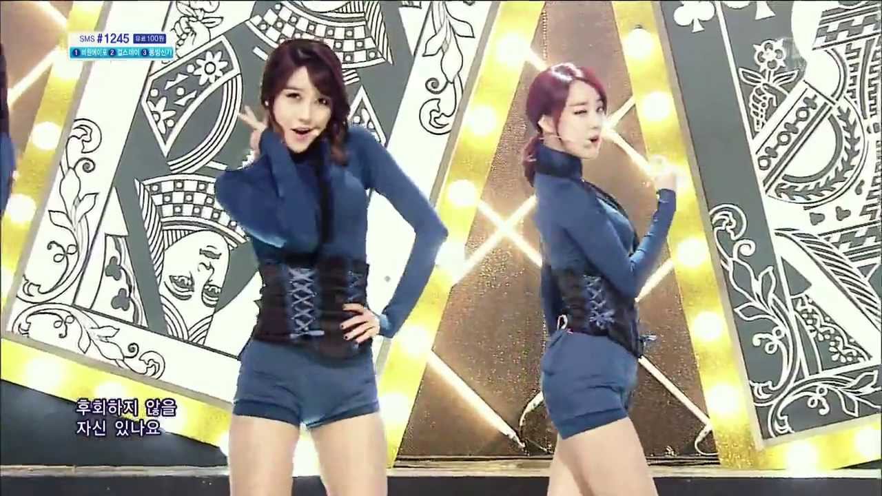 [Rainbow Black] - Cha Cha @ Популярная песня Inkigayo 140126
