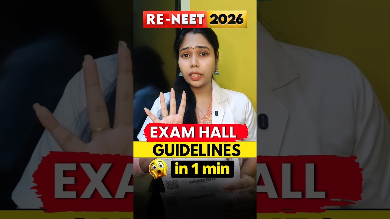 RE-NEET Exam LAST MINUTE TIPS🔥 #neet2026 #neet #exam #neetaspirants #viral