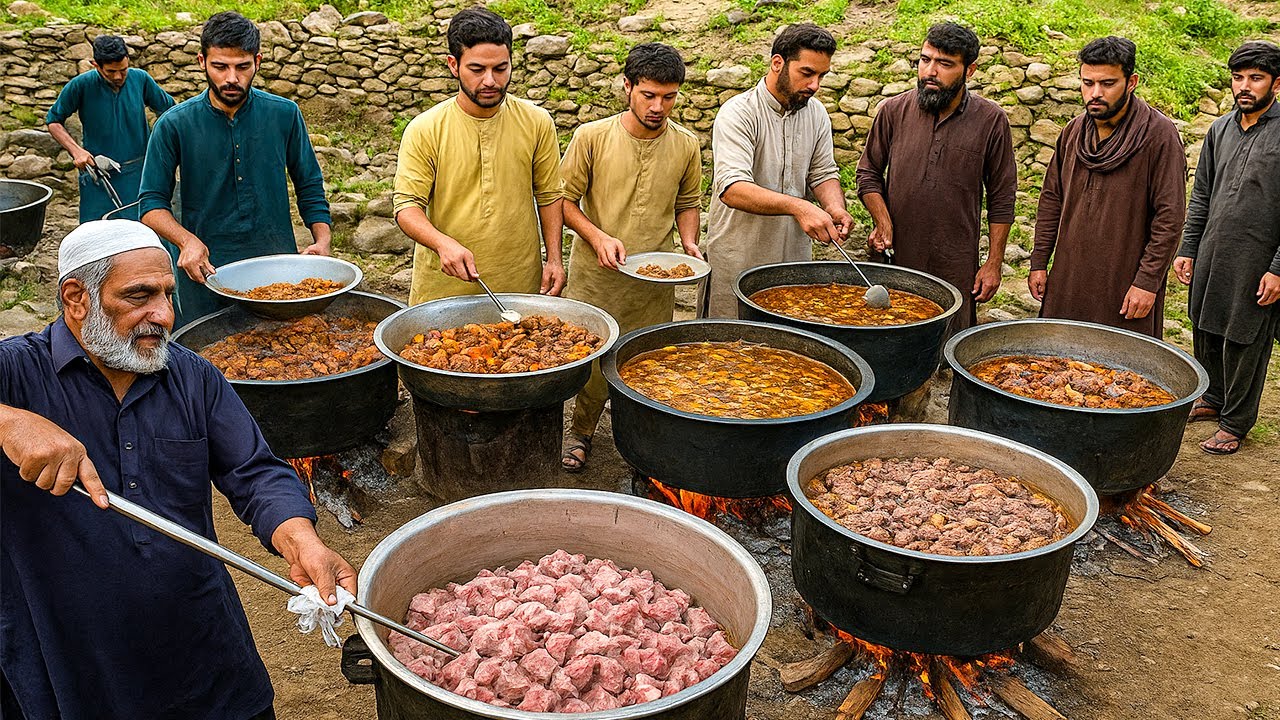 Tribal Afghanistan Marriage Ceremony | Unique Cultural Marriage | Huge Kabuli Pulao Cooking