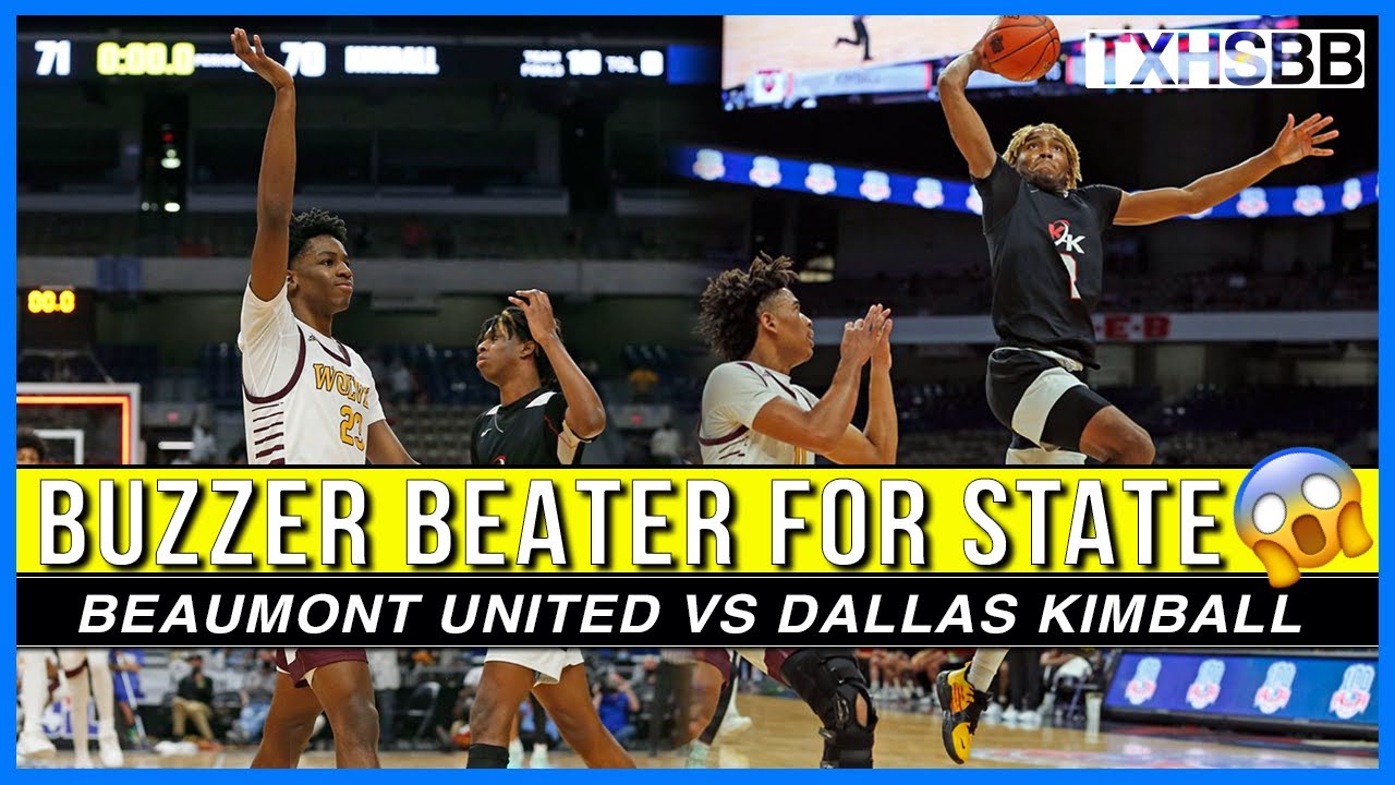 Buzzer Beater For State 🚨Beaumont United vs Dallas Kimball!!