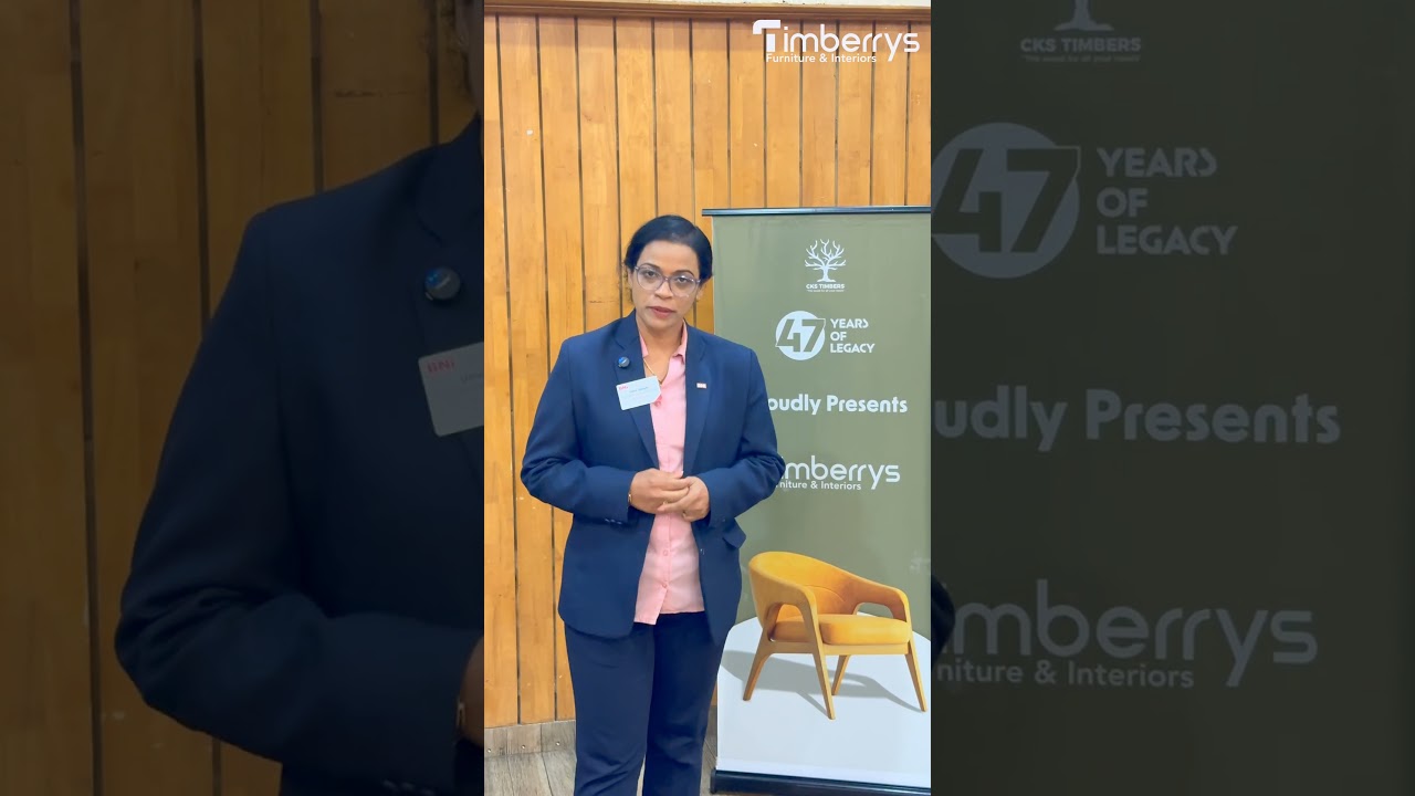 Thank you, Usha Joseph, Nutrition Consultant, for your warm wishes to Timberrys by CKS Timbers