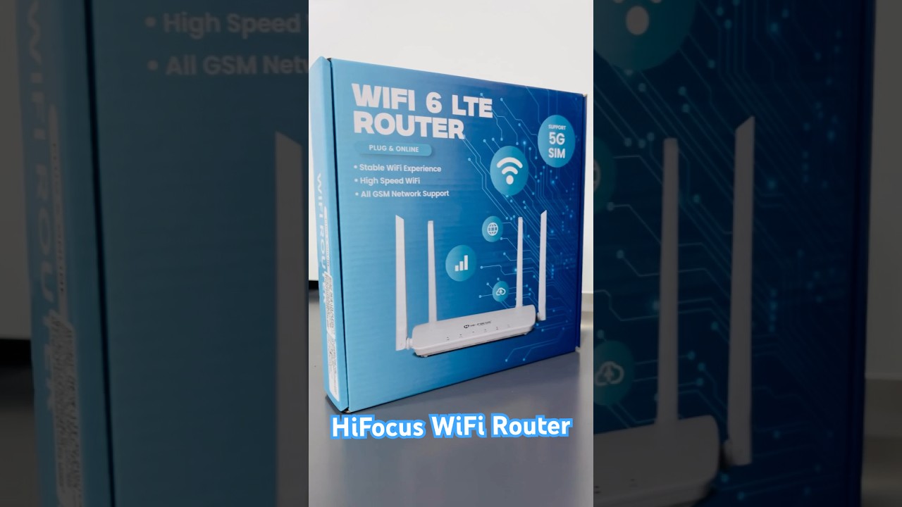 HiFocus WiFi 6 LTE Router | 5G SIM Supported | Model - HF-R1104T-4G-W6