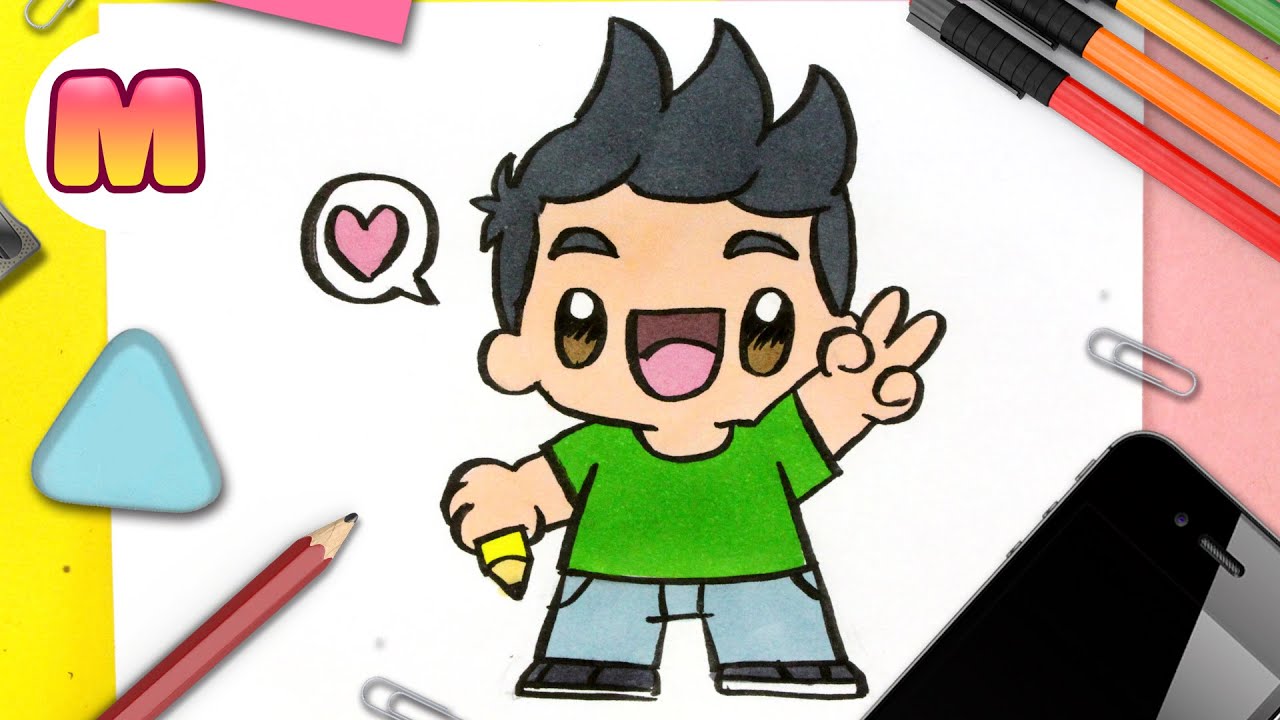 COMO DIBUJAR A JAPE KAWAII - Dibujos faciles kawaii - Aprende a dibujar con Jape