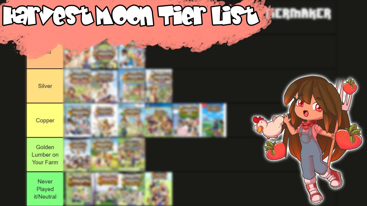 Ranking Harvest Moon Games in a Tier List!