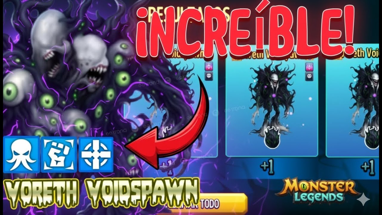 🔥 ¡ASÍ CONSEGUÍ a VORETH VOIDSPAWN! El nuevo ancestral oscuro de Monster Legends