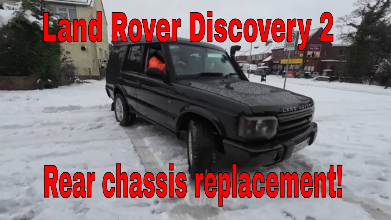 landrover discovery 2 rear chassis replacement fitting the chassis from start to finish.