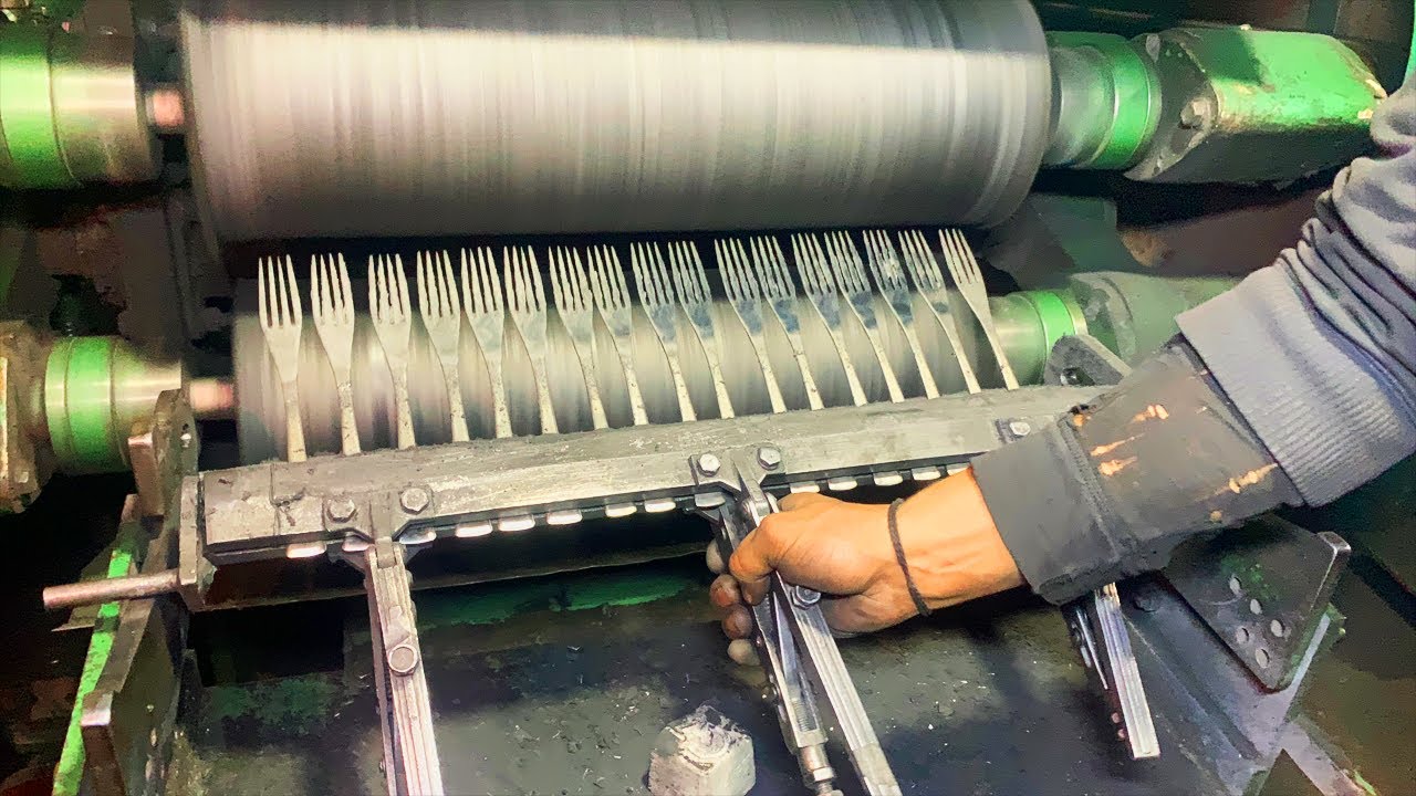 How its made a traditional fork || How are metal spoons fork made