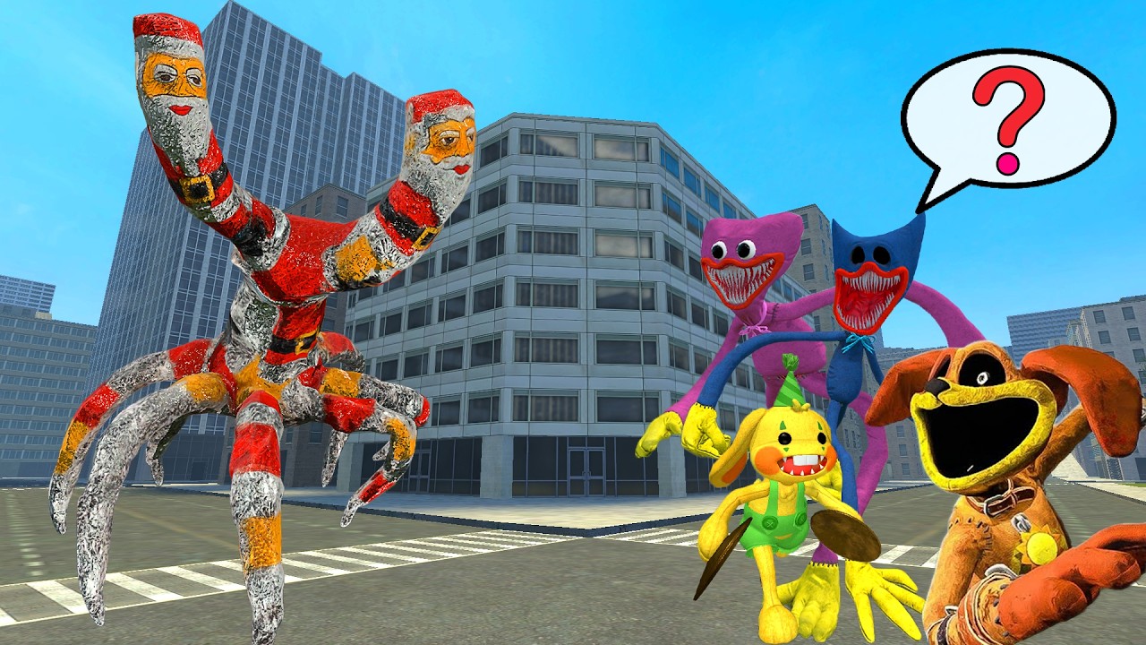 WHAT IF NEW GOO GOO GAGA STALKER BOSS MEMES VS HUGGY WUGGY NIGHTMARE FROM POPPY PLAYTIME In Gmod!!