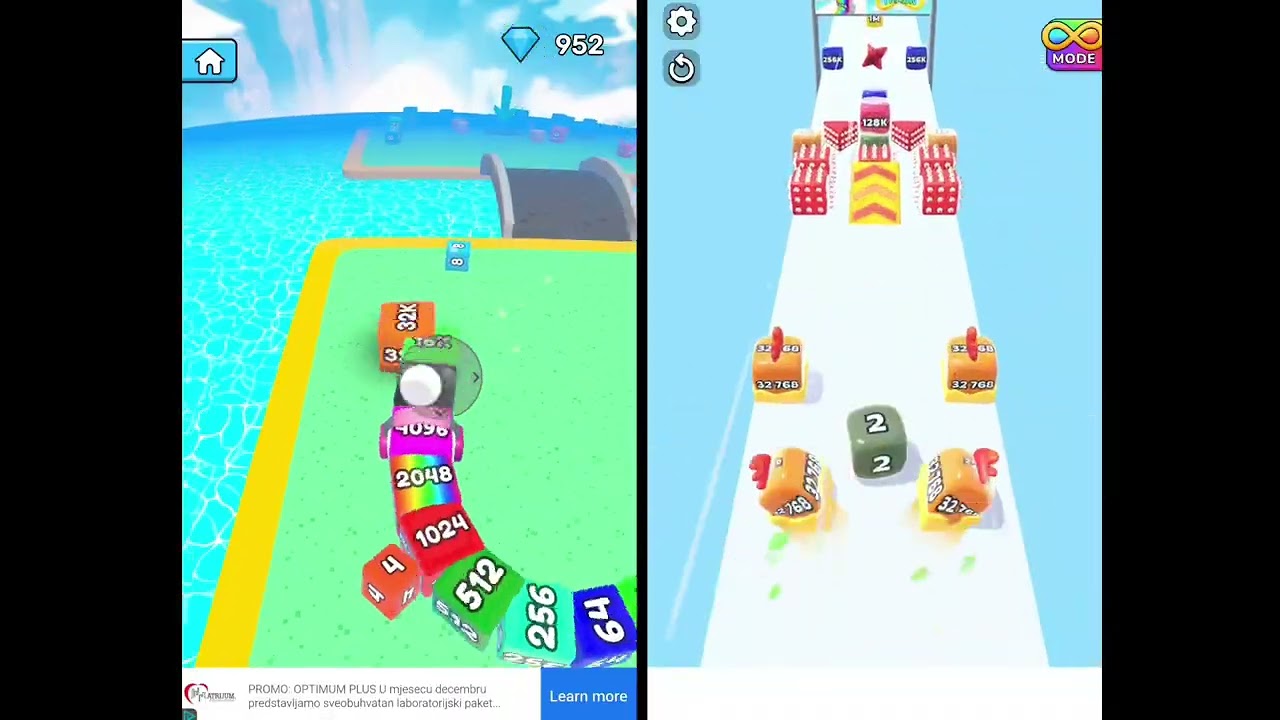 2048 Cube Gameplay: Jelly Tube Run 2048 vs Jelly Run 2048 | December 19th, 2025 #2048 #jellyrun2048ㅤ