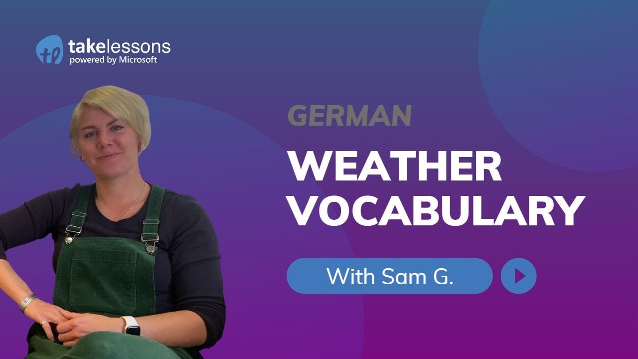German: Weather vocabulary