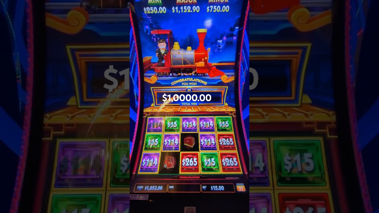 Monopoly Beijing railroad handpay!!! #slot