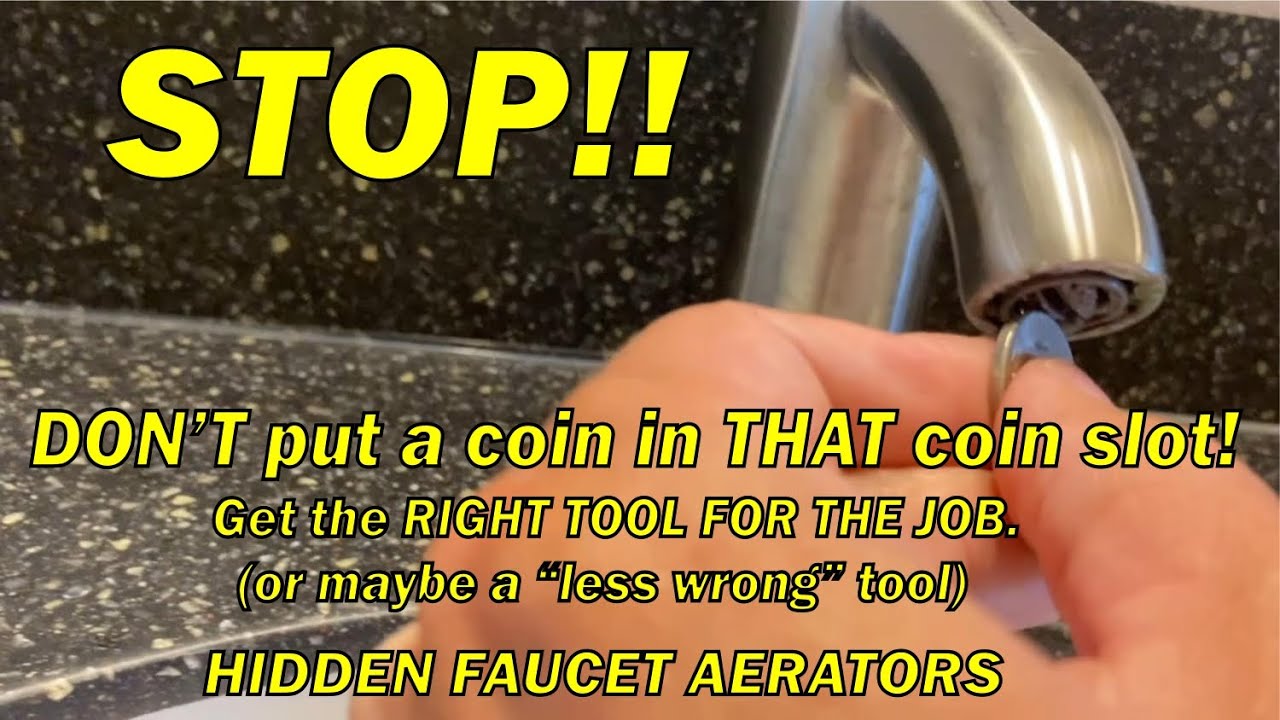 HOW TO REPLACE COIN SLOT FAUCET AERATORS