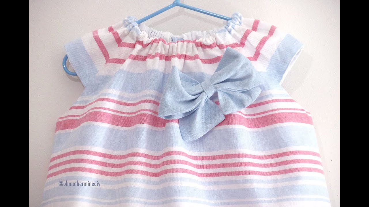 PATRONES y Tutorial: Vestido para niñas (tallas 9 meses - 8 años)