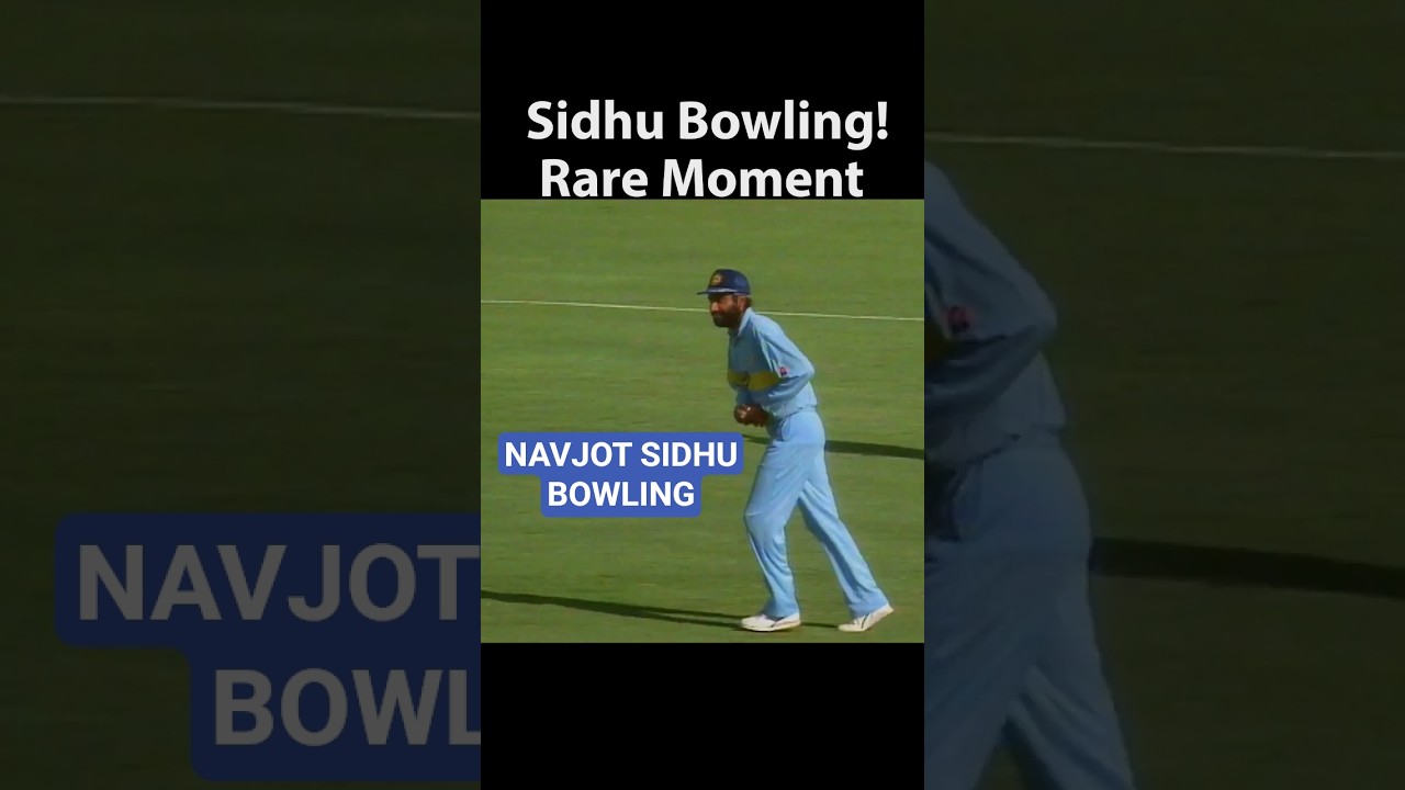 Sidhu Bowling: Rare Moment - Analysis #cricket #short #shorts #cricketlover