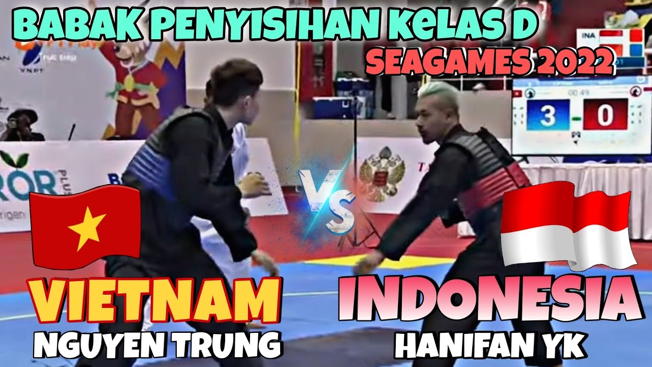 Hanifan Yk (INA) vs Nguyen Trung (Vietnam) Saling kejar Point dibabak penyisihan Seagames 2022
