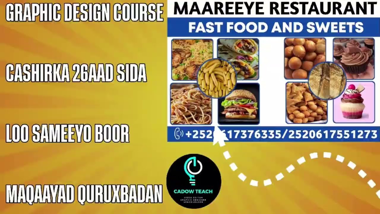Sidee loo sameeya boor maqaayad ?cashirka 26aad barashada xirfada graphic design ka 