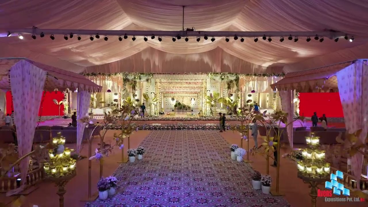 WEDDING DECORATION FULL VIDEO [Avens expositions pvt ltd]