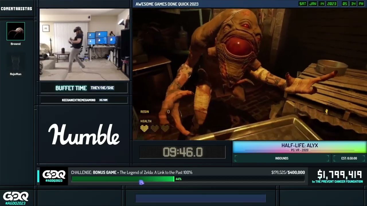 [ESP] AGDQ23 - Half-Life: Alyx - Inbounds por Buffet Time