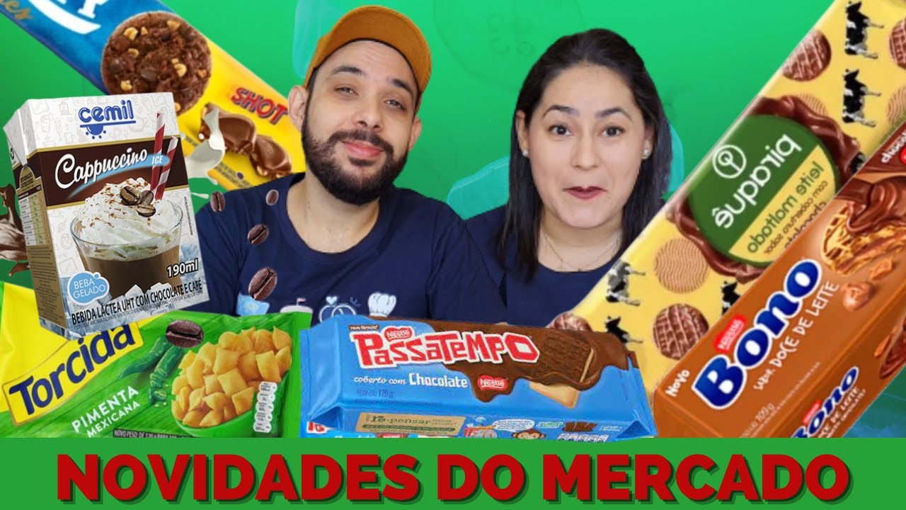 PROVANDO NOVIDADES DO MERCADO |CAPPUCCINO, BOLACHA DOCE DE LEITE, COOKIE SHOT, PIRAQUÊ LEITE MALTADO