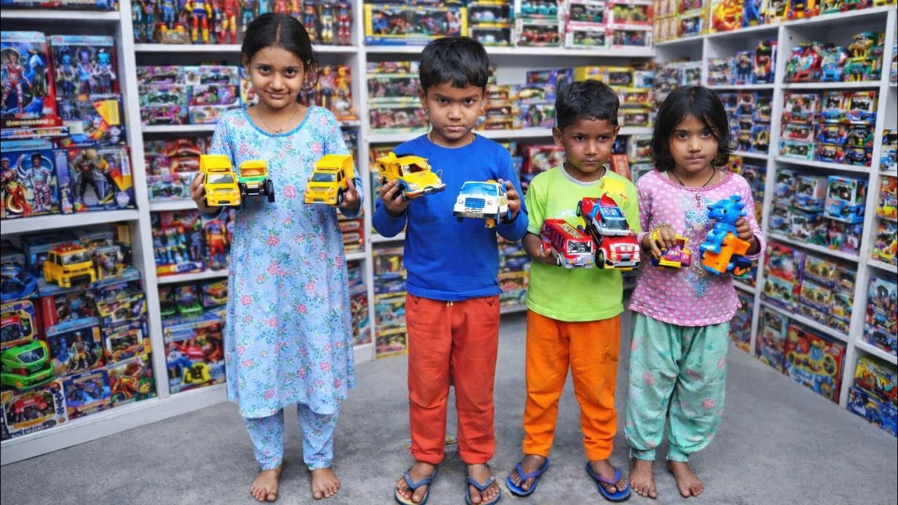 आज सारे बच्चों को gift 🎁 में Monster 💪 Dumper 🛻 और Tractor 🚜 दीये & gadi ka video