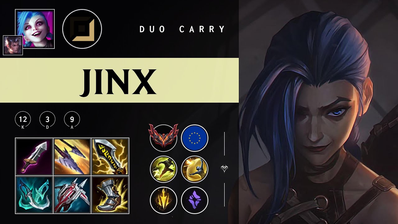 Jinx ADC vs Zeri - EUW Grandmaster Patch 25.24