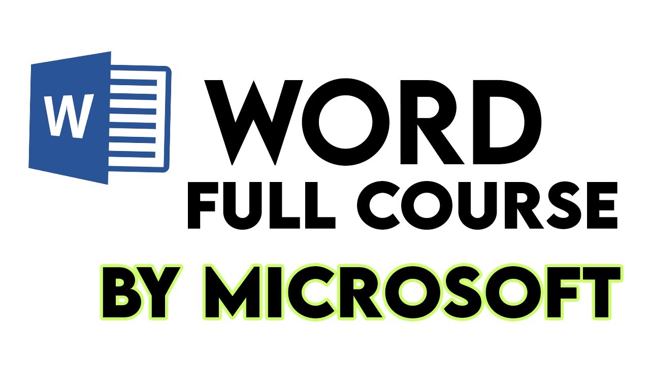 Microsoft Word Tutorial (Full Course) | Microsoft Word For Beginners