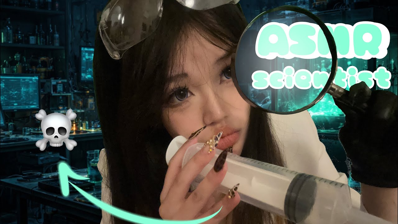ASMR 🧪 crazy scientist experiments on you (fail) but reassures you roleplay | visual light triggers