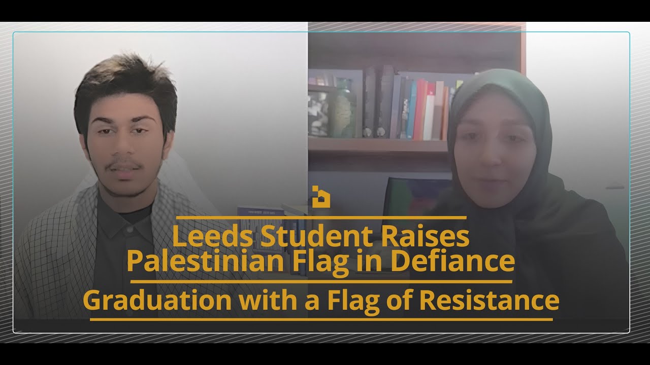 Graduation with a Flag of Resistance | Leeds Student Raises Palestinian Flag in Defiance