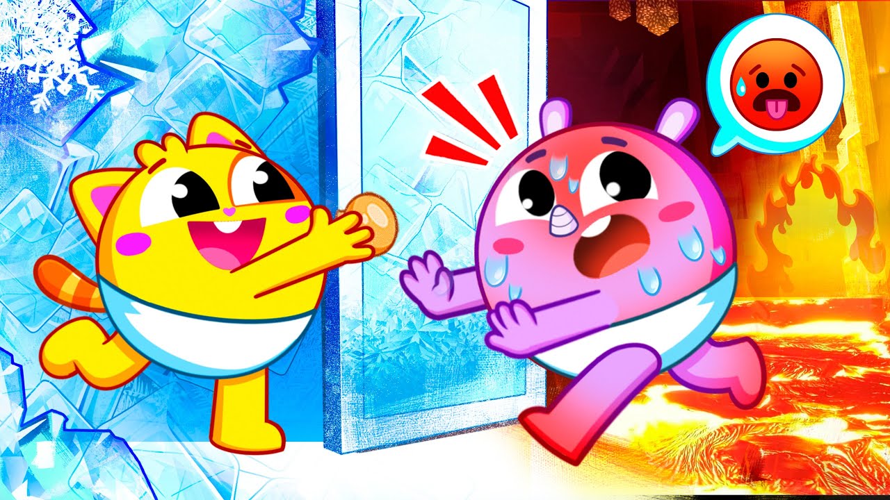 Hot vs Cold Challenge 🥵 vs 🥶 SUBSCRIBE for Funny Kids Songs & Nursery