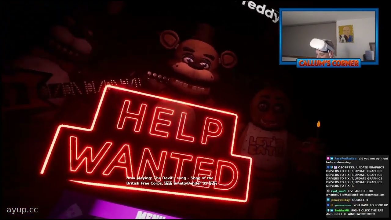 Callums Corner Struggles At FNAF VR + Penny Invasion (2nd February 2024)