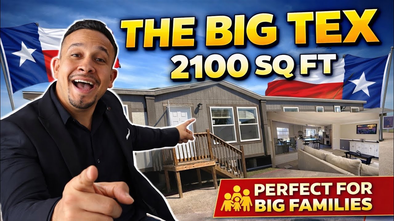 The Cavco BIG TEX! 🤠 2100 Sq Ft Cavco VZ32684G | 4–5 Bedroom Manufactured Home Tour