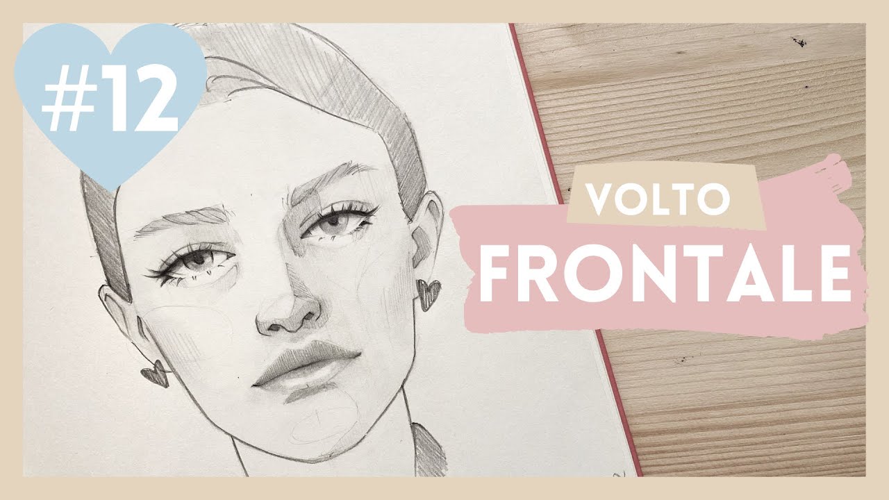 COME DISEGNARE UN VOLTO FRONTALE - Tutorial disegno volto a matita CON e SENZA REFERENCE