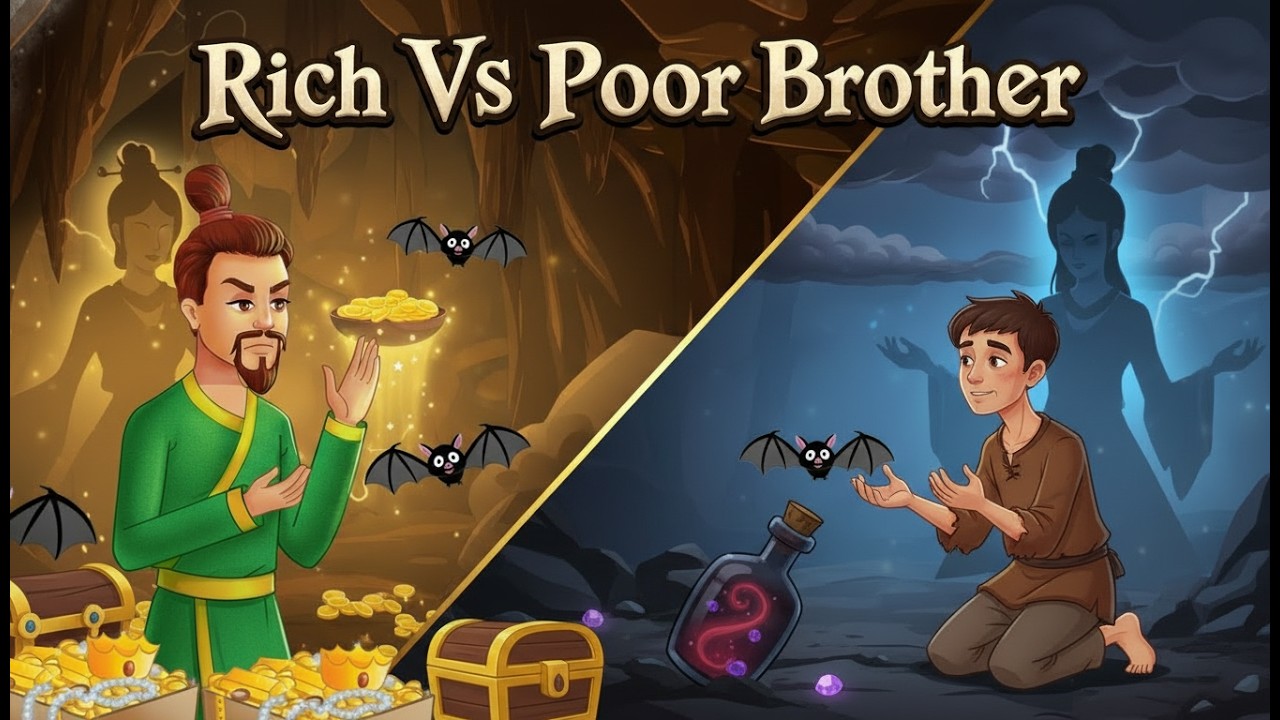 Rich Vs Poor Brother | A Tale of Two Brothers | English Moral Story for Teens | Learn English |