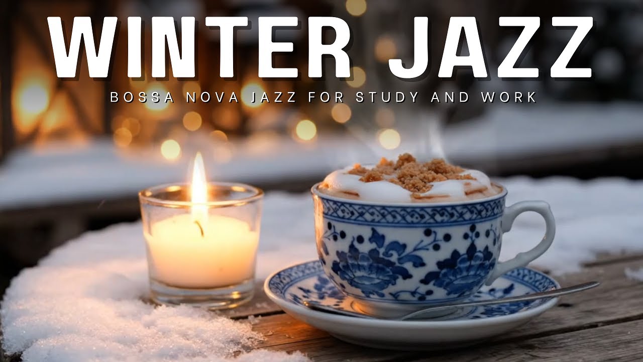 January Bossa Nova Jazz for Work, Stress Release & Relaxing  - Warm Coffee Shop Ambiance